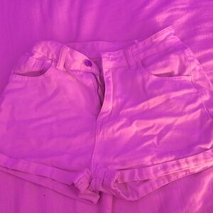 Women's Casual White Shorts